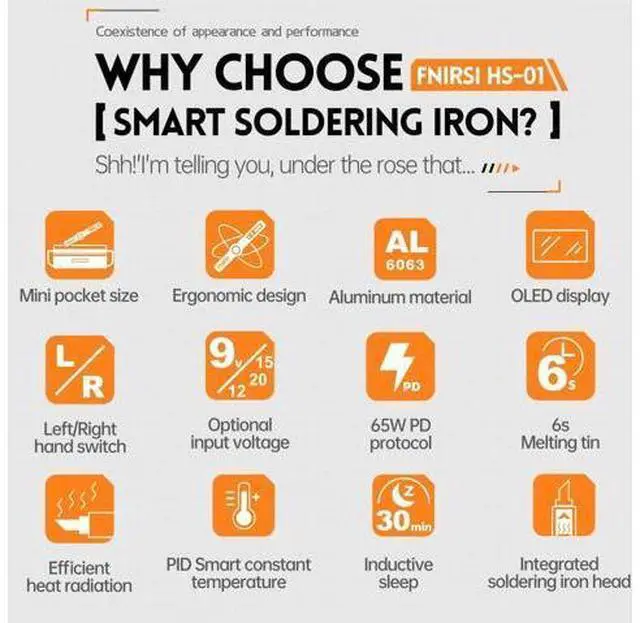 Alt view image 3 of 6 - Soldering Iron Kit, DC/PD(96W/65W) Mini Digital Soldering Iron, 180-780 Fast Heating, 6 Soldering Tips, Digital OLED Screen Display, Auto Sleep (With Power Adapter)