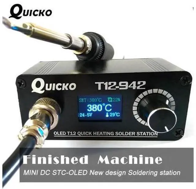Alt view image 2 of 7 - T12-942 OLED MINI Soldering Station Digital Electronic Welding Iron DC Version Portable Without Power Supply(QUICKO T12-942 Kit IV)