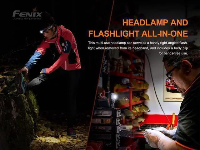 Alt view image 6 of 7 - HM50R v2.0 Headlamp, 700 Lumen USB-C Rechargeable Lightweight with White/Red Light, with Lumentac Organizer