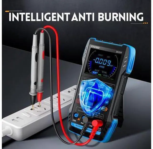 Alt view image 5 of 7 - 2C23T Digital Oscilloscope Multimeter DDS Generator 3 in 1, 2 Channels, 10MHz Bandwidth, 50MSa/s Sampling Rate, 10000 Counts, Voltage, Current, Capacitor, Resistor, Diode Test