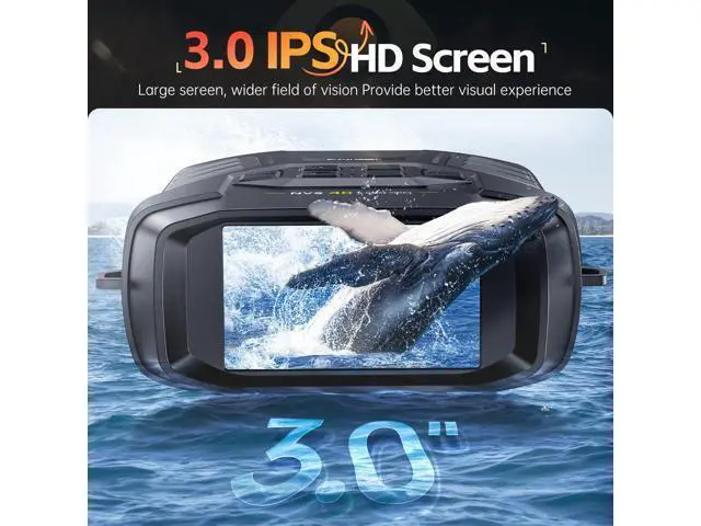 Alt view image 7 of 7 - NVS40 4K Night Vision Goggles, for Dad Man Adult, Night Vision Binoculars with 4K Video 36M Photos, 32GB SD Card, 3" HD Screen Digital Infrared Binoculars for Day and Night