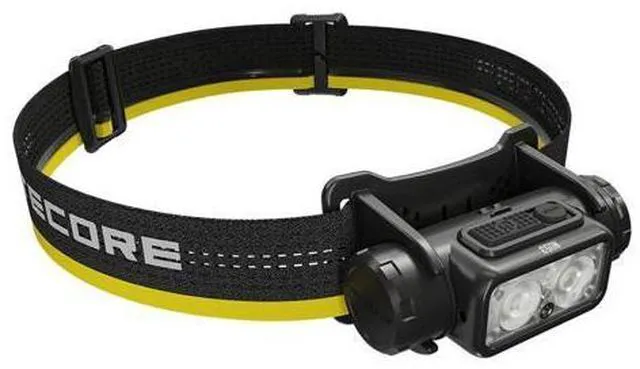 Alt view image 4 of 7 - NU53 1800 Lumen Headlamp, USB-C Rechargeable, Long Runtime, Industrial Work and Outdoor Headlamp with White & Red Auxiliary Lights