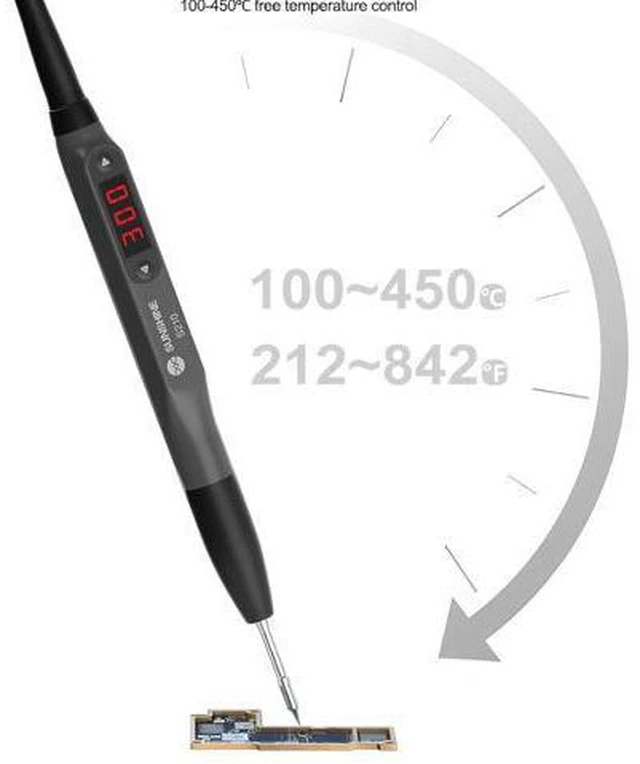 Alt view image 7 of 7 - S210 Pro Smart Portable Soldering Iron 110W Universal C210 TIP Quick BGA Welding Repair Iron Bracket MINI Repair Tool