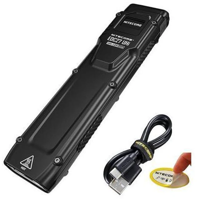 Main image of EDC27 UHi Ultra Slim Flat EDC Flashlight, 3100 Lumens, USB-C Rechargeable, Dual Switch, Compact Pocket Light for Everyday Carry