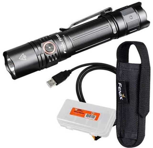Main image of PD35 v3.0 Rechargeable Tactical Flashlight, 1700 Lumens EDC with Organizer (Black)