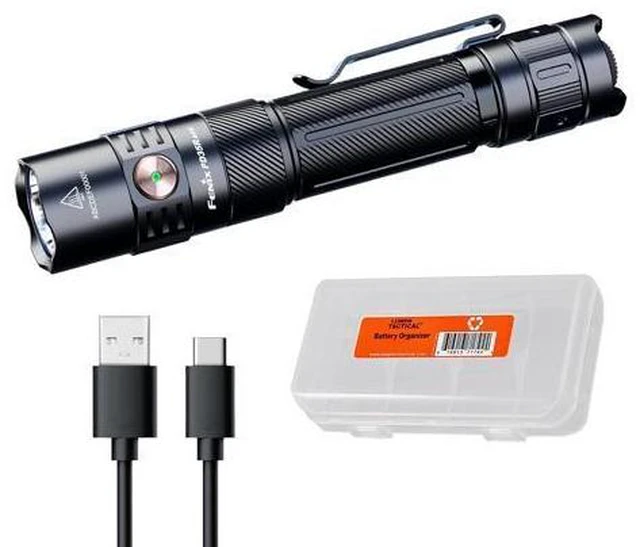 Main image of PD35R ACE 2000 Lumens Multi-Mode USB-C Rechargeable Tactical Flashlight with Customizable Output Level Selections and Lumentac Organizer