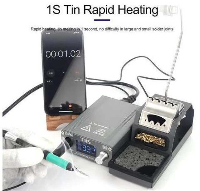 Alt view image 3 of 7 - T115 Constant Temperature Soldering Station Auto Sleep Quick Heating Micro Electronic Repair Welding Tools With C115 Tip