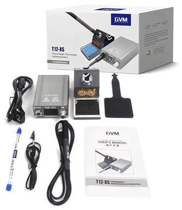 Main image of T12-XS Digital Display Adjustable Temperature Soldering Station For Mobile Phone Repair Welding Tools T12 handles