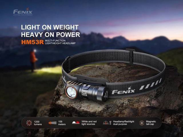Alt view image 2 of 7 - HM53R Rechargeable Headlamp, 1200 Lumen LED Headlamp with Red Light, Magnetic Tailcap, Detachable Flashlight, USB-C Rechargeable, Lightweight Outdoor Work and Lumentac Organizer