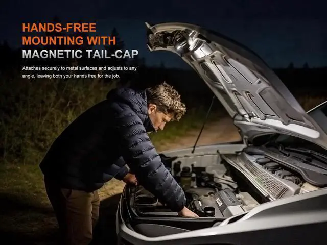 Alt view image 5 of 7 - HM53R Rechargeable Headlamp, 1200 Lumen LED Headlamp with Red Light, Magnetic Tailcap, Detachable Flashlight, USB-C Rechargeable, Lightweight Outdoor Work and Lumentac Organizer