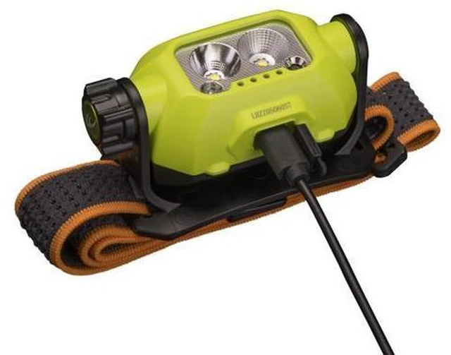 Alt view image 4 of 7 - WH23R Work Headlamp, 600 Lumen USB-C Rechargeable Motion Sensor Activation with Spot and Flood Dual Beam and Organizer