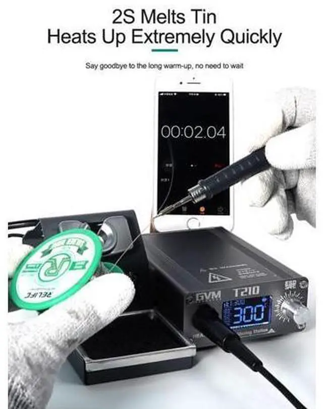 Alt view image 2 of 7 - T210 Rapid Warming Automatic Sleep 2S Melting Tin Professional Mobile Phone Repair Constant Temperature Soldering Station