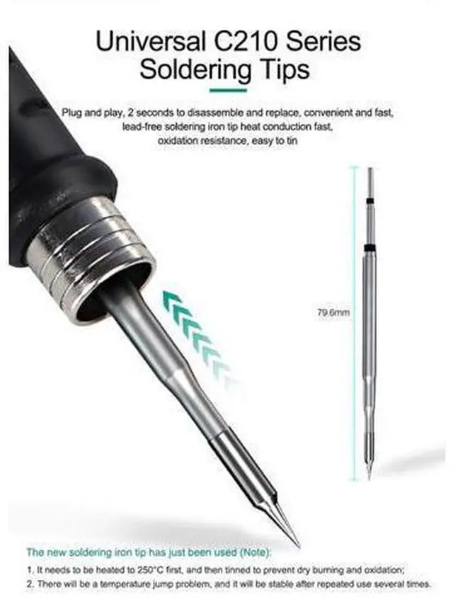 Alt view image 3 of 7 - T210 Rapid Warming Automatic Sleep 2S Melting Tin Professional Mobile Phone Repair Constant Temperature Soldering Station