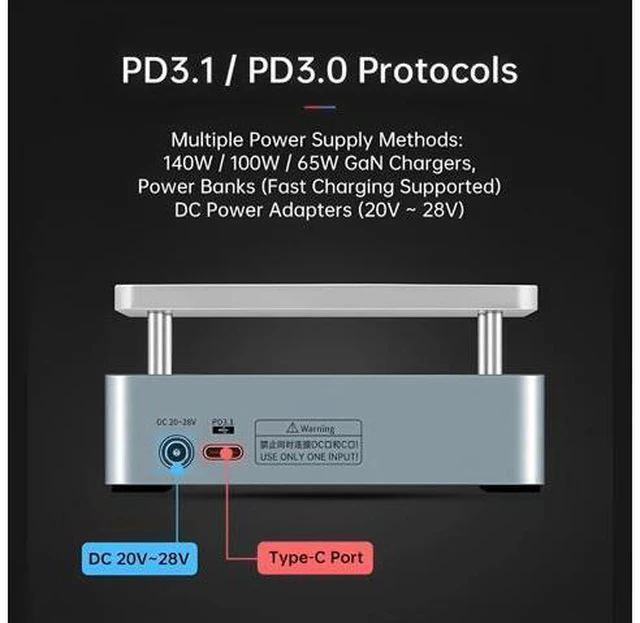 Alt view image 3 of 7 - HP20 Hot Plate Preheater MINI Heating Plate Soldering Station PD3.1 Digital Constant Temperature 350° Heating Tool 200W(HP20 Standard)