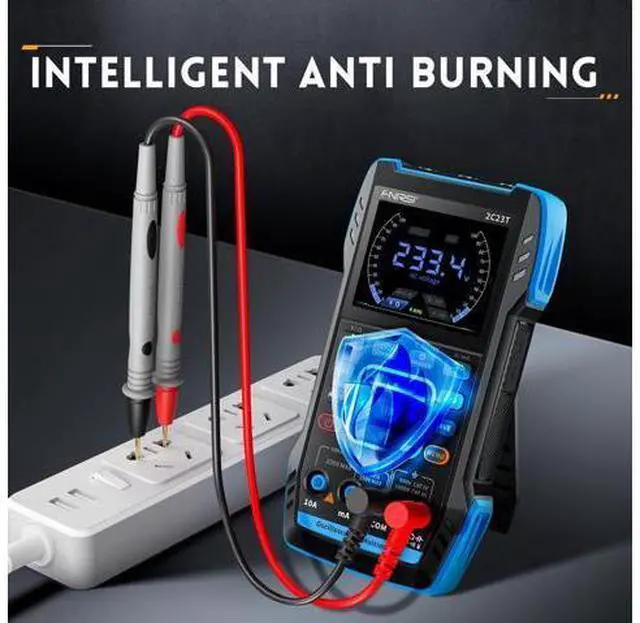 Alt view image 5 of 6 - 2C23T 3 in 1 Handheld Oscilloscope Multimeter DDS Generator, 2 Channels, 10MHz Bandwidth, 50MSa/s Sampling Rate, 10000 Counts, Voltage, Current, Capacitor, Resistor, Diode Test