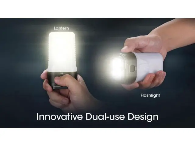 Alt view image 5 of 7 - LR70 Lantern Flashlight, 3000 Lumen, Long Runtime, USB-C Rechargeable, Portable QC PD with Red Light and Sticker for Camping, Tent, Power Outages, Emergency, Hurricane and Hiking