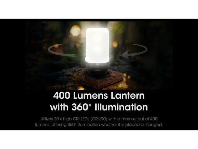 Alt view image 6 of 7 - LR70 Lantern Flashlight, 3000 Lumen, Long Runtime, USB-C Rechargeable, Portable QC PD with Red Light and Sticker for Camping, Tent, Power Outages, Emergency, Hurricane and Hiking