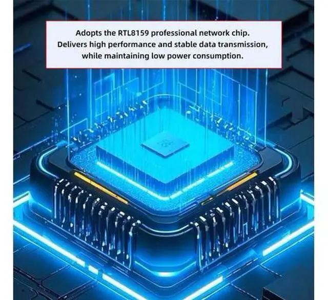 Alt view image 7 of 7 - USB-C Type-C USB4 USB3.2 Gen2 to 10Gbps GBE Gigabit 10000Mbps 5Gbps 2.5Gbps Ethernet Network LAN Cable Adapter RTL8159 for Desktop Laptop NAS