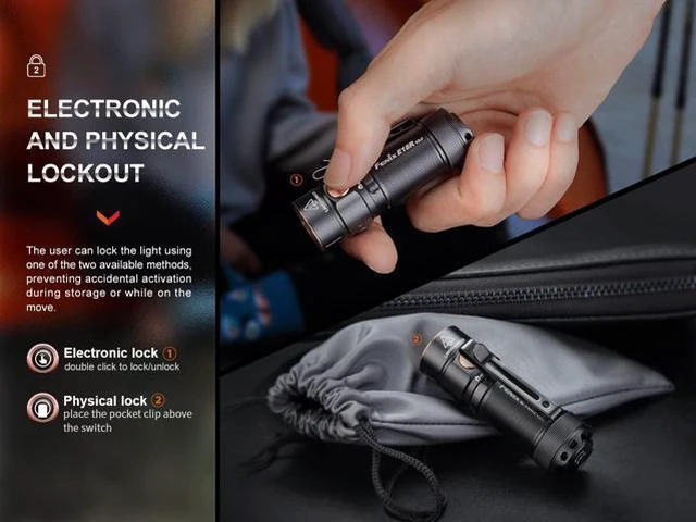 Alt view image 7 of 7 - E18R V2.0 1200 Lumens EDC USB-C Rechargeable Flashlight with 2X Power Sources and a Lumentac Organizer
