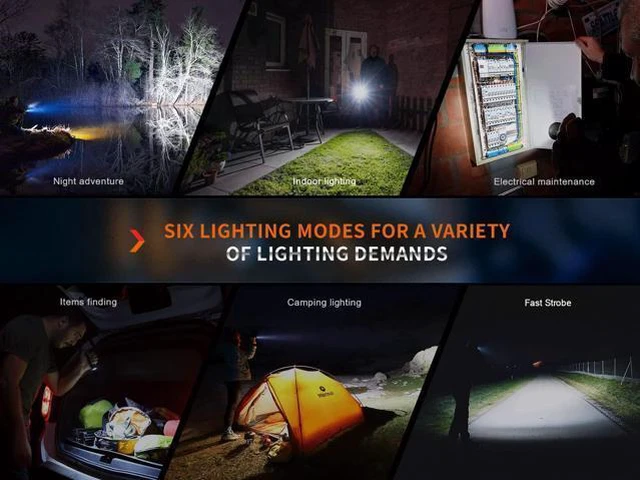 Alt view image 7 of 7 - Dual Battery Bundle E35R EDC Flashlight, 3100 Lumens USB-C Rechargeable High Lumen Performance Flashlight with Extra ARB-L21-5000 and LumenTac Battery Case