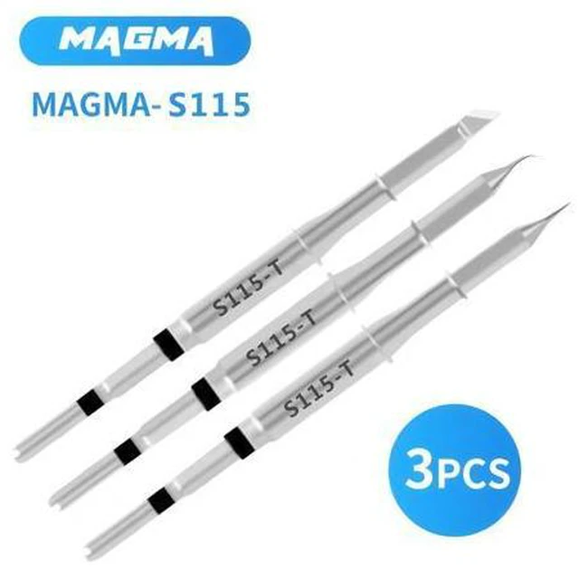 Alt view image 2 of 6 - Universal C210 C245 C115 Soldering Iron Tips Compatible Original Soldering Station AIFEN SUGON JBC AISUN KAISI T210 T245 T115 Handle Heating Core(2 * 115-I+is+K)