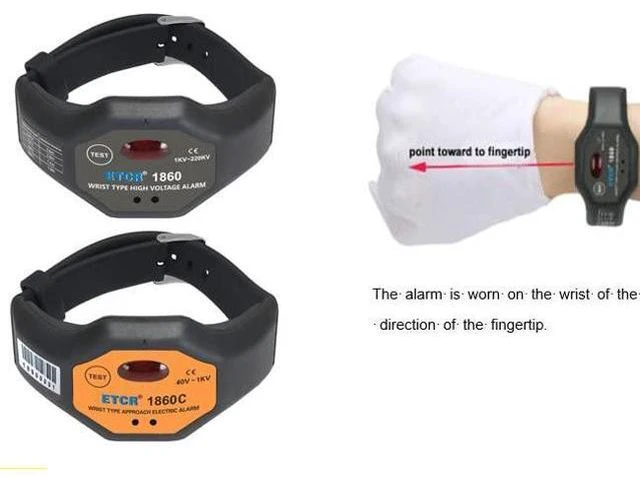 Alt view image 5 of 6 - HV PPE Approach Electric Alarm ETCR1860/ETCR1860C Wrist Type High Voltage Approach Electric Alarm(ETCR1860C)