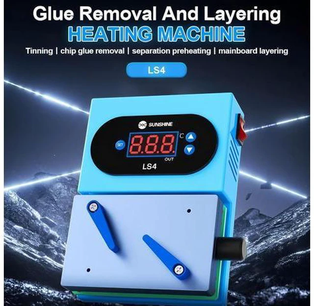 Alt view image 2 of 7 - LS4 Intelligent Multi-function heating Glue removal and layering heating machine for tinning, chip glue removal,mainboa