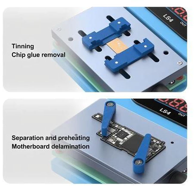 Alt view image 4 of 7 - LS4 Intelligent Multi-function heating Glue removal and layering heating machine for tinning, chip glue removal,mainboa