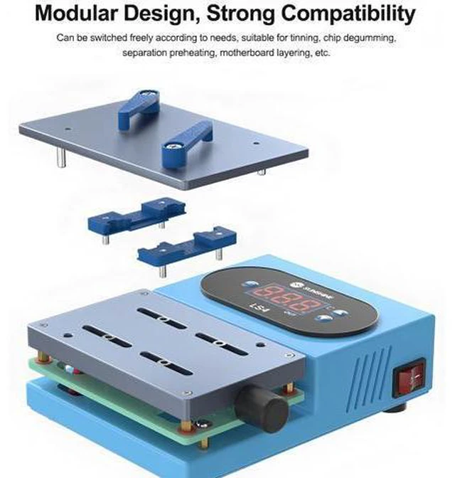 Alt view image 5 of 7 - LS4 Intelligent Multi-function heating Glue removal and layering heating machine for tinning, chip glue removal,mainboa