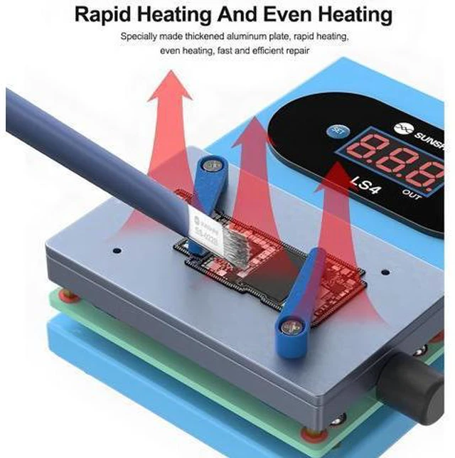 Alt view image 7 of 7 - LS4 Intelligent Multi-function heating Glue removal and layering heating machine for tinning, chip glue removal,mainboa
