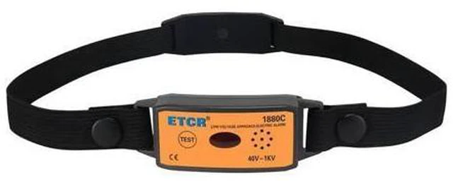 Alt view image 2 of 7 - HV PPE Approach Electric Alarm ETCR1880C Helmet Type Low Voltage Proximity Detector Close Electric Alarm(ETCR1880C)