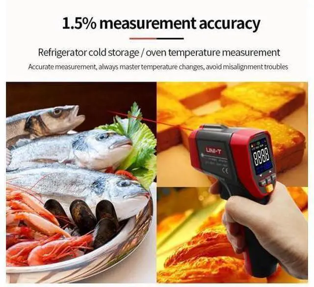 Alt view image 6 of 7 - Industrial Thermometer UT301A+ UT302A+ UT303A+ UT301C+ UT302C+ UT303C+ UT301D+ UT302D+ UT303D+ Non-Contact Industry Thermometer Infrared Digital Thermometer(UT301A+)