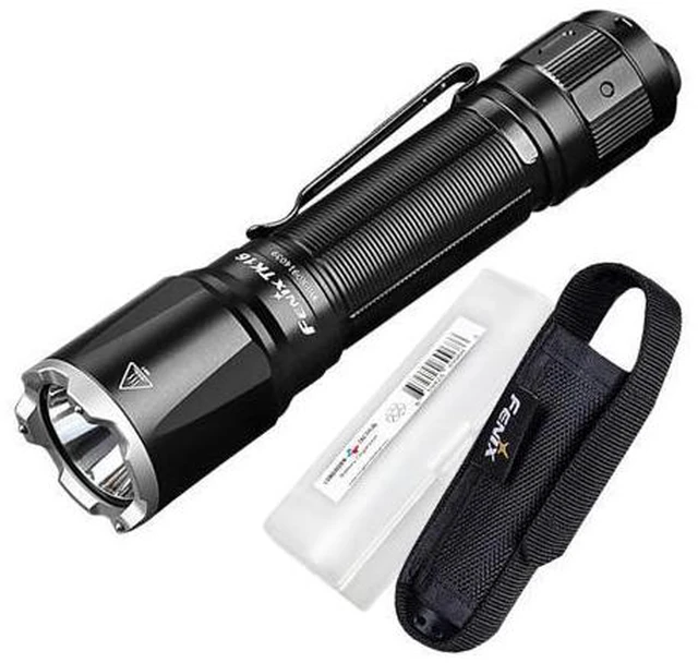 Main image of TK16 V2.0 3100 Lumen USB-C Rechargeable Tactical Flashlight | Dual tail switch with instant strobe, 415 Yards long throw, IP68 waterproof, tungsten steel glass breaker foremergency use