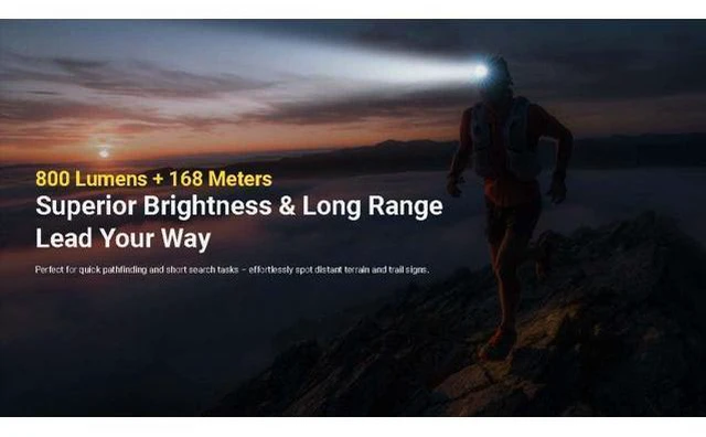 Alt view image 3 of 7 - UT27 MCT 800 Lumen Running Headlamp USB Rechargeable Dual Power with 3 Color Temperatures Red Light Lightweight Trail Hiking Camping Sticker (Standard)