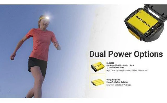 Alt view image 6 of 7 - UT27 MCT 800 Lumen Running Headlamp USB Rechargeable Dual Power with 3 Color Temperatures Red Light Lightweight Trail Hiking Camping Sticker (Standard)