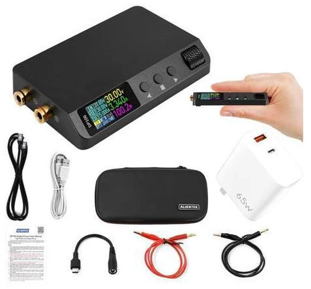 Main image of DP100 Pocket Digital DC Power Supply, 0.01V/1mA High Precision 30V 5A Programmable Bench Supply, PD/QC Fast Charge, PC Software, Overload Protection(DP100-1-C2C-PD65W)