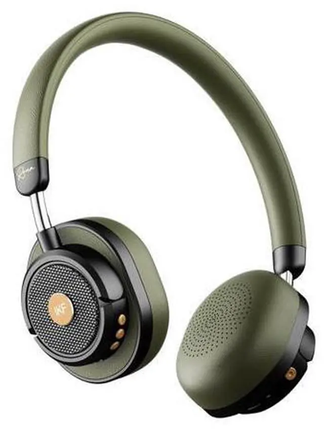 Main image of Rona Retro Classic Active Noise Cancelling Wireless Headphones, Bluetooth On Ear Headset with Mic,75H Playback, Metal Vintage Design,3D Movie Sound,Wired,for Small Heads & Teens (Green)