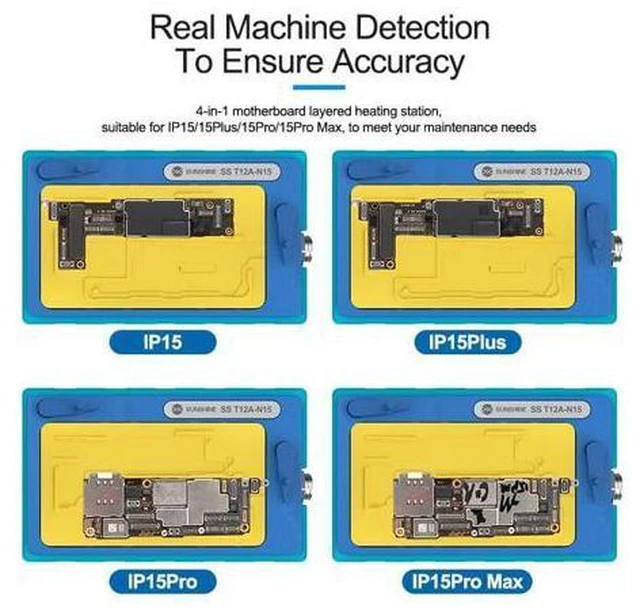 Alt view image 3 of 7 - SS T12A-N16 4in1 Preheating Station Welding Platform For iPhone 16 Series Motherboard Welding Table Desoldering Heater