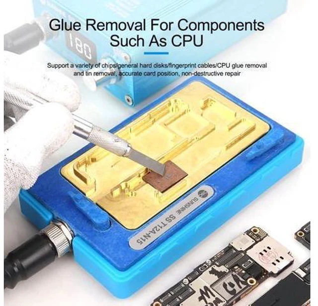 Alt view image 4 of 7 - SS T12A-N16 4in1 Preheating Station Welding Platform For iPhone 16 Series Motherboard Welding Table Desoldering Heater