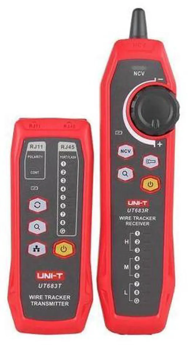 Alt view image 2 of 7 - UT683KIT Network Cable Tester and Toner with NCV Detection, 3000m Range, RJ11/RJ45 Wire Tracker, Multifunction Cable Analyzer for Ethernet, Telephone Lines, Voltage Detection
