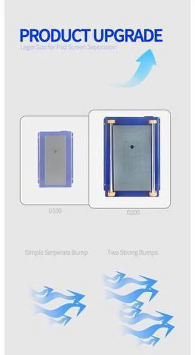 Alt view image 7 of 7 - D100 D200 LCD Screen Separator With Powerful Suction for Mobile Phone LCD Touch Screen Pre-Heating Removal Repair(D200)