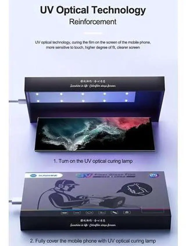 Alt view image 3 of 7 - 25PCS SS-U300 UV Fiberglass Protective Film HD Fiber Glass Protective Film Diamond Level Explosion-proof