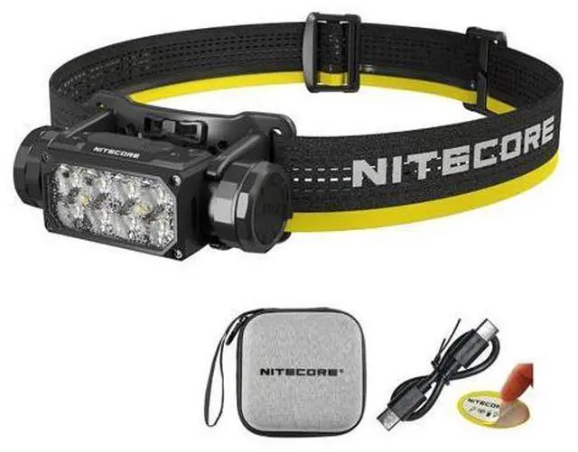 Main image of HC65 UHE Headlamp, 2000 Lumen Max Heavy Duty Metal, USB-C Rechargeable with White, Red, and Reading Lights for Camping, Hiking, Hunting, and Industrial Works (Black)