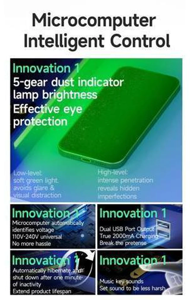 Alt view image 3 of 7 - CP14 Plus LCD Screen Heating Separator with Dust Detection Light within 14 inches for Mobile Phone Screen Repair Tools