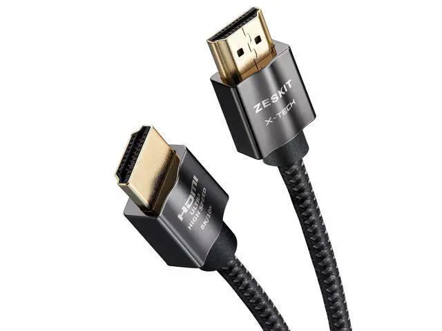Alt view image 5 of 7 - X-Tech 48Gbps Ultra High Speed HDMI Cable 8ft, 8K60 4K120 144Hz eARC HDR HDCP 2.2 2.3 Compatible with Dolby Vision Apple TV 4K Roku Sony LG Samsung Xbox Series X RTX 3080 PS4 PS5