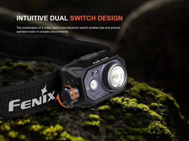 Alt view image 4 of 7 - HL45R 1000 Lumen Zoomable Headlamp, USB-C Rechargeable, 3X AAA Dual Fuel, Gesture Sensing, Adjustable Focus with Floodlight,Spotlight, Red Light and Organizer