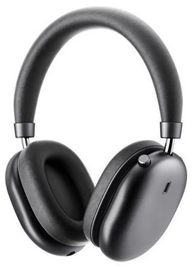 Main image of Nano Wireless Bluetooth Headphones with Adaptive Active Noise Cancellation (ANC), LDAC Hi-Res Audio, 40mm Silk Drivers, 150H, 5-Mic ENC, Wired Headset for Travel, Home Office (Dark Gray)