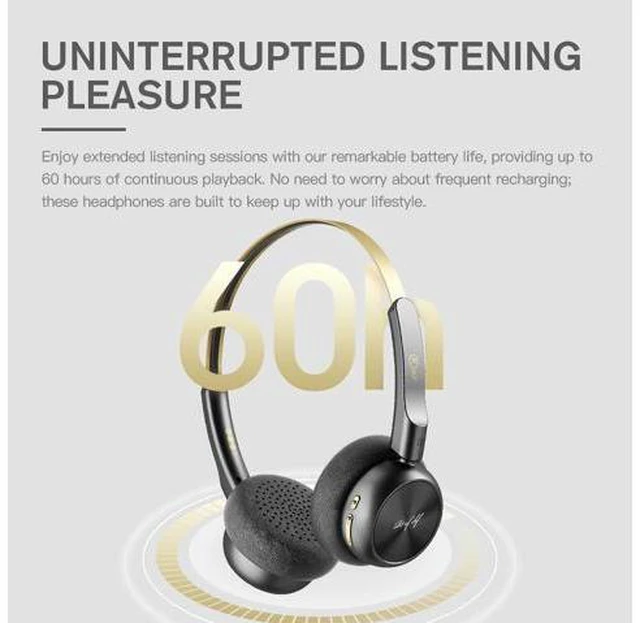 Alt view image 5 of 7 - R1 Retro Classic Wireless Bluetooth Headphones, Lightweight Headset, Builti-in Mic, 60H Playback, Multi-Device Connection,Comfortable Fit, App Customization,Throwback 80s 90s,OOTD