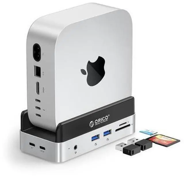 Main image of MiniDock Mac mini M4 Dock and Stand Compatible M.2 SSD Up tp 8TB, 2xUSB A 10Gbps, SD/TF Card Slots, 3.5mm Audio, for Mac mini M4 and M4 Pro 2024(VSE)