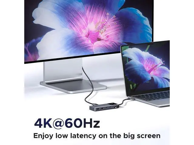 Alt view image 5 of 6 - UGREEN Uno 6 in 1 USB-C Hub with 10Gbps USB-C & USB-A Data Ports 4K@60Hz HDMI for MacBook Pro/Air, iPad Pro, Surface, XPS, Thinkpad and More.